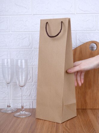 Пакет под бутылку Vindemia, крафт Пакет под бутылку Vindemia, крафт