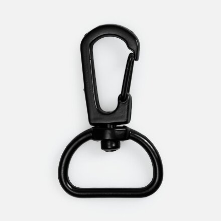 Застежка-карабин Snap Hook, M, черная Застежка-карабин Snap Hook, M, черная