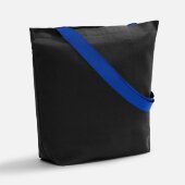 Шопер B5, черный с широкими синими ручками Шопер B5, черный с широкими синими ручками