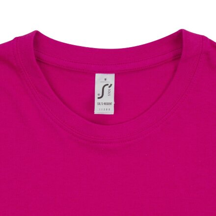 Футболка унисекс Regent 150, ярко-розовая (фуксия) Футболка унисекс Regent 150, ярко-розовая (фуксия)