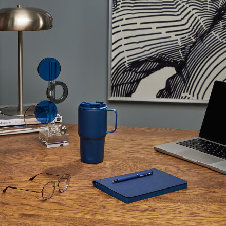 Термокружка вакуумная Aventura, синяя