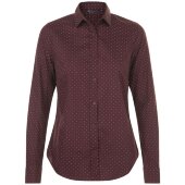 Рубашка женская Becker Women, бордовая с белым Рубашка женская Becker Women, бордовая с белым