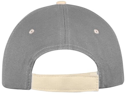 Бейсболка New Castle 6-ти панельная, серый/белый Бейсболка New Castle 6-ти панельная, серый/белый