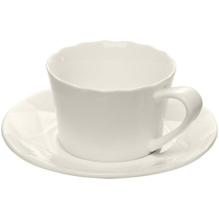 Чайная пара Diamante Bianco, белая Чайная пара Diamante Bianco, белая