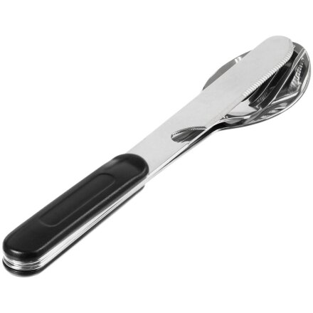 Набор походных столовых приборов Campsite, черный Набор походных столовых приборов Campsite, черный