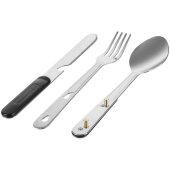 Набор походных столовых приборов Campsite, черный Набор походных столовых приборов Campsite, черный