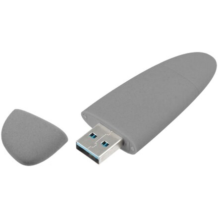 Флешка Pebble Type-C, USB 3.0, серая, 16 Гб Флешка Pebble Type-C, USB 3.0, серая, 16 Гб