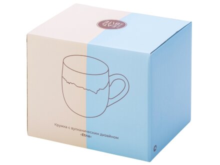 Кружка с вулканическим эффектом по краю Etna, 440 мл, персик Кружка с вулканическим эффектом по краю Etna, 440 мл, персик