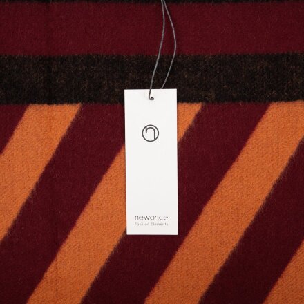 Палантин Charming, коричневый с оранжевым Палантин Charming, коричневый с оранжевым