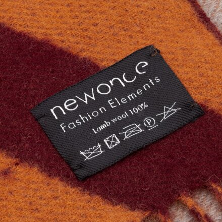 Палантин Charming, коричневый с оранжевым Палантин Charming, коричневый с оранжевым