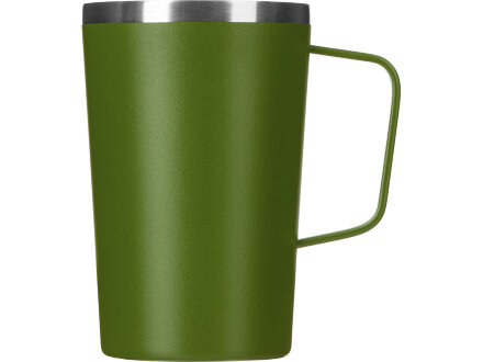 Стальная кружка с двойными стенками и порошковым покрытием Tibet, хаки Стальная кружка с двойными стенками и порошковым покрытием Tibet, хаки