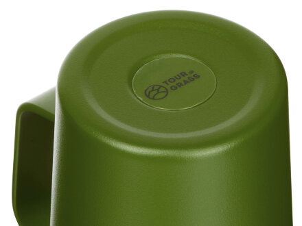 Стальная кружка с двойными стенками и порошковым покрытием Tibet, хаки Стальная кружка с двойными стенками и порошковым покрытием Tibet, хаки