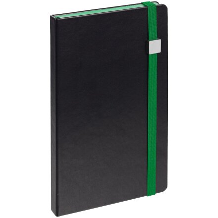 Ежедневник Ton Metal, недатированный, черный с зеленым Ежедневник Ton Metal, недатированный, черный с зеленым
