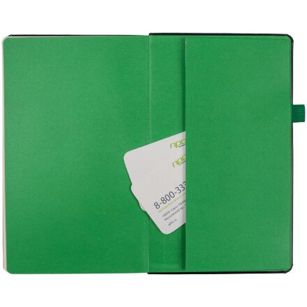 Ежедневник Ton Metal, недатированный, черный с зеленым Ежедневник Ton Metal, недатированный, черный с зеленым