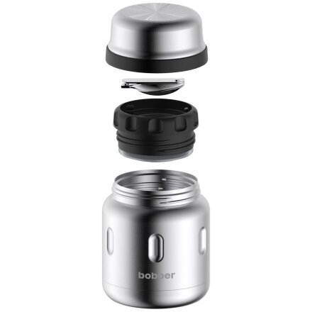 Термос для еды Jerrycan 470, вакуумный, стальной матовый Термос для еды Jerrycan 470, вакуумный, стальной матовый