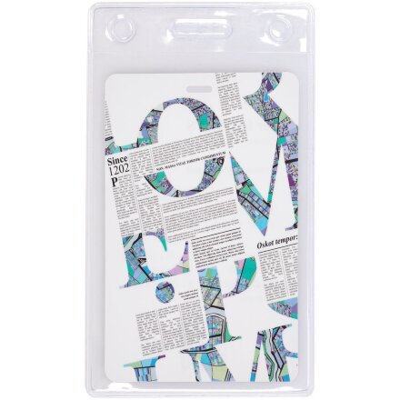 Карман для бейджа Lucent, вертикальный Карман для бейджа Lucent, вертикальный