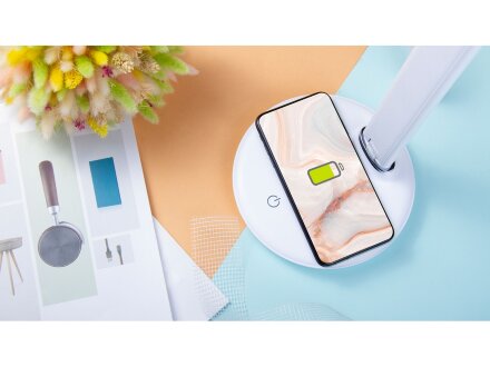 Настольная лампа Rombica LED FAROS, белый (круглое основание) (Р)