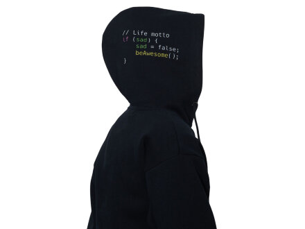 Худи Hamburg, унисекс, черный, ДТФ текстиль