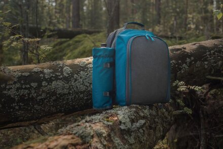 Набор для пикника Fridag на 2 персоны, серый с голубым Набор для пикника Fridag на 2 персоны, серый с голубым