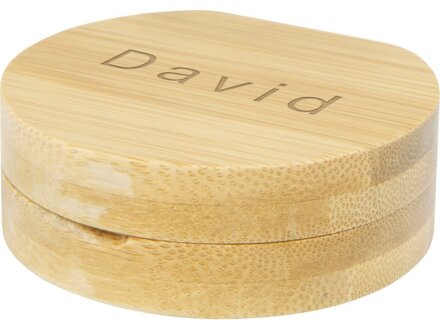 Карманное зеркало в бамбуковой раме Afrodit, natural Карманное зеркало в бамбуковой раме Afrodit, natural