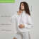 Толстовка на молнии унисекс Флоу (Flow), белая, размер 5XL/6XL