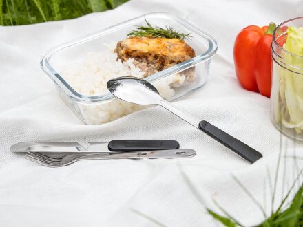 Набор походных столовых приборов Campsite, синий Набор походных столовых приборов Campsite, синий