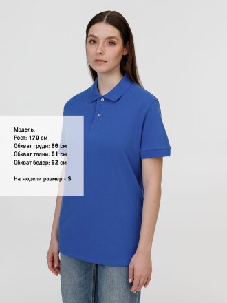 Рубашка поло унисекс Pacific, ярко-синяя (royal) Рубашка поло унисекс Pacific, ярко-синяя (royal)