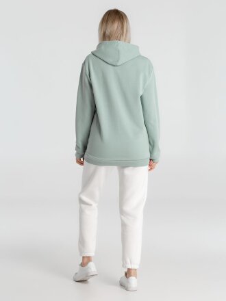Толстовка с капюшоном унисекс Hoodie, серо-зеленая Толстовка с капюшоном унисекс Hoodie, серо-зеленая
