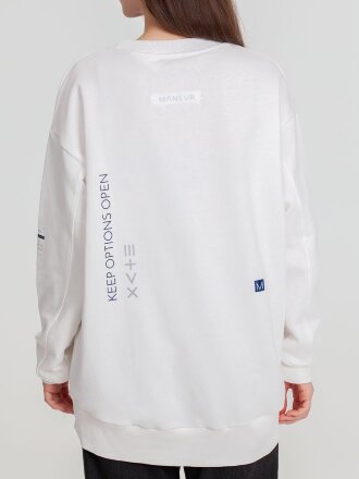 Свитшот унисекс Kosmos 2.0, кремовый