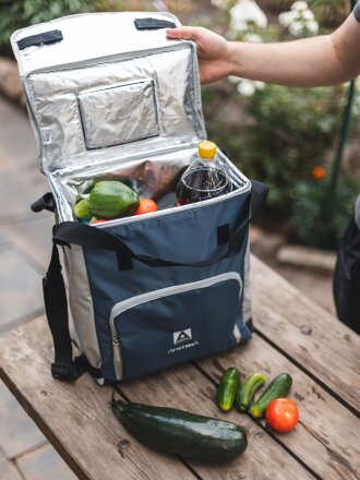 Термосумка с люком «Арктика», L, синяя Термосумка с люком «Арктика», L, синяя