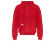 Толстовка оверсайз с капюшоном на молнии Monaco, красный, лейбл, бренд тайп и термотрансфер
