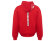 Толстовка оверсайз с капюшоном на молнии Monaco, красный, лейбл, бренд тайп и термотрансфер
