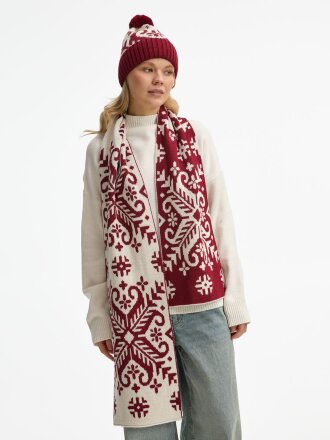 Шарф Wintertude L, красный с белым Шарф Wintertude L, красный с белым