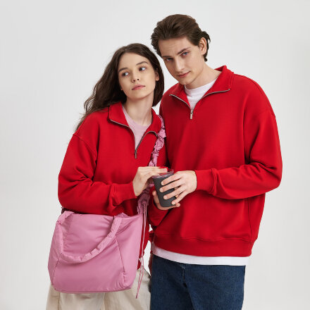 Толстовка на молнии унисекс Флоу (Flow), красная, размер 5XL/6XL