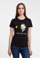 Футболка женская «Ван-Пакман», черная Футболка женская «Ван-Пакман», черная