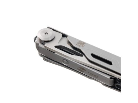 Нож перочинный Stinger, 112 мм, 9 функций, материал рукояти: нержавеющая сталь (серебристый)