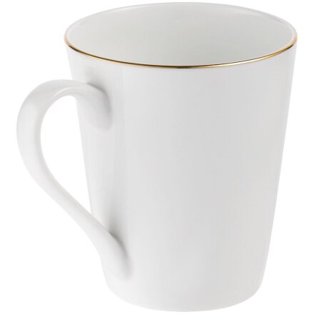 Кружка Select, белая с золотистой отводкой Кружка Select, белая с золотистой отводкой