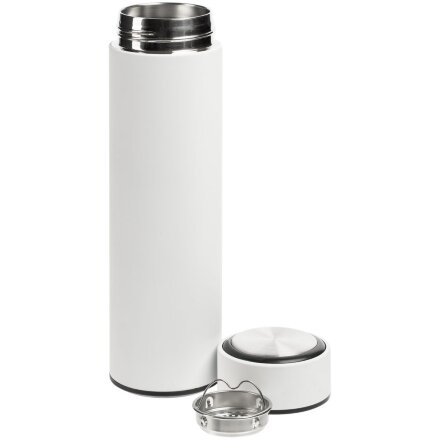 Термос с ситечком Percola, белый Термос с ситечком Percola, белый