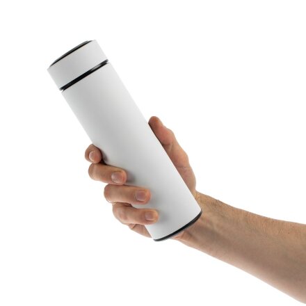 Термос с ситечком Percola, белый Термос с ситечком Percola, белый