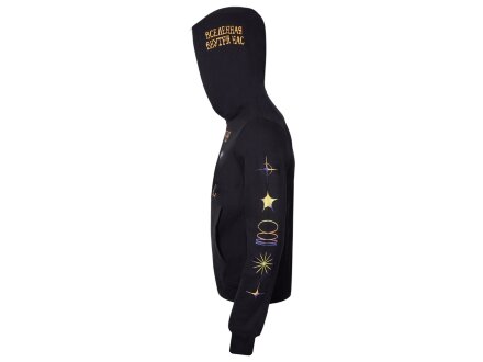 Худи Warsaw, унисекс, черный, ДТФ текстиль и термотрансфер