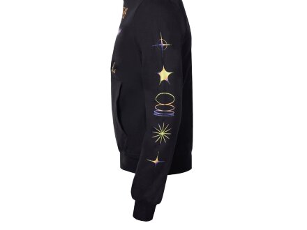 Худи Warsaw, унисекс, черный, ДТФ текстиль и термотрансфер