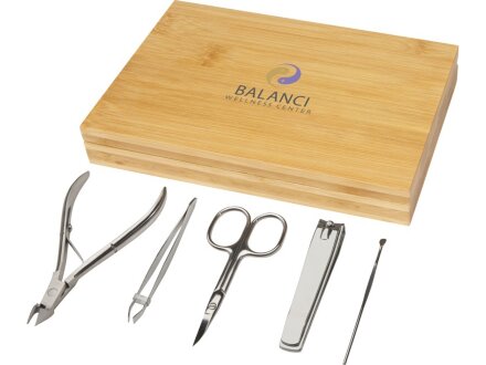 Набор из 5 предметов из бамбука для маникюра Ladia , natural Набор из 5 предметов из бамбука для маникюра Ladia , natural