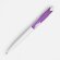 Ручка шариковая Bento, белая с фиолетовым