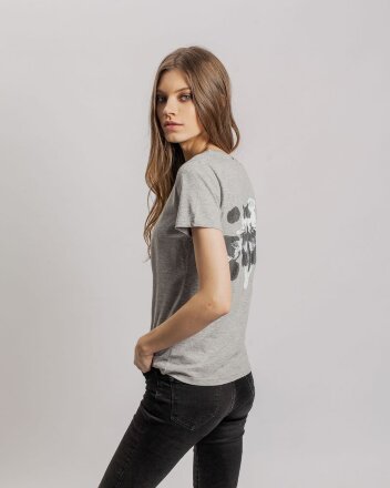 Футболка женская «Подсознательность», серый меланж Футболка женская «Подсознательность», серый меланж