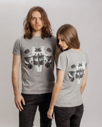 Футболка женская «Подсознательность», серый меланж Футболка женская «Подсознательность», серый меланж