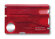 Швейцарская карточка VICTORINOX SwissCard Nailcare, 13 функций, полупрозрачная красная с нанесением логотипа