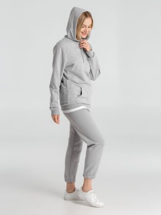 Толстовка с капюшоном унисекс Hoodie, серый меланж Толстовка с капюшоном унисекс Hoodie, серый меланж