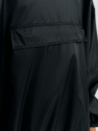 Дождевик-анорак Alatau, укороченный, черный, единый размер Дождевик-анорак Alatau, укороченный, черный, единый размер