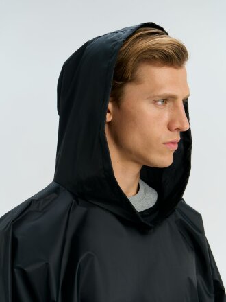 Дождевик-анорак Alatau, укороченный, черный, единый размер Дождевик-анорак Alatau, укороченный, черный, единый размер