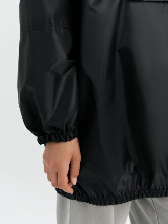 Дождевик-анорак Alatau, укороченный, черный, единый размер Дождевик-анорак Alatau, укороченный, черный, единый размер